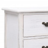Szafka pod TV, antyczna biel, 108x30x40 cm, drewno paulownia