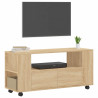 Szafka pod TV, dąb sonoma, 102x34,5x43, materiał drewnopochodny