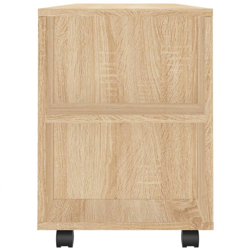 Szafka pod TV, dąb sonoma, 102x34,5x43, materiał drewnopochodny