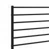 Metalowe wezgłowie, czarne, 140 cm