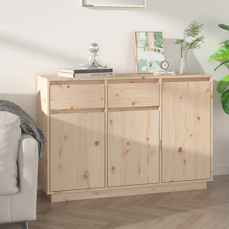 Szafka, 110x34x75 cm, lite drewno sosnowe
