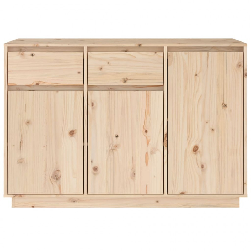 Szafka, 110x34x75 cm, lite drewno sosnowe