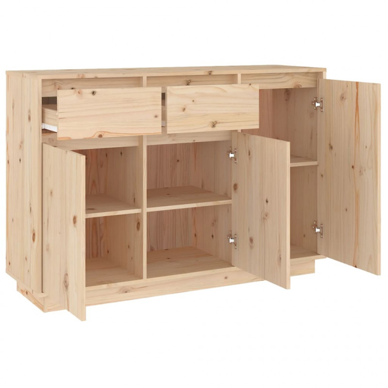 Szafka, 110x34x75 cm, lite drewno sosnowe