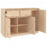 Szafka, 110x34x75 cm, lite drewno sosnowe