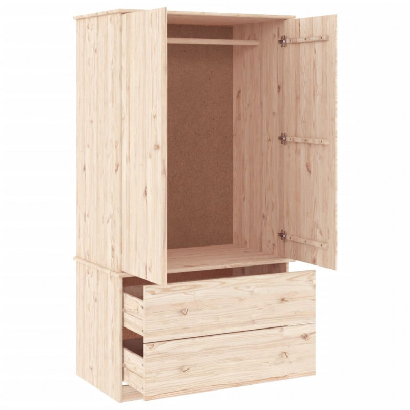 Szafa ALTA, 90x55x170 cm, lite drewno sosnowe