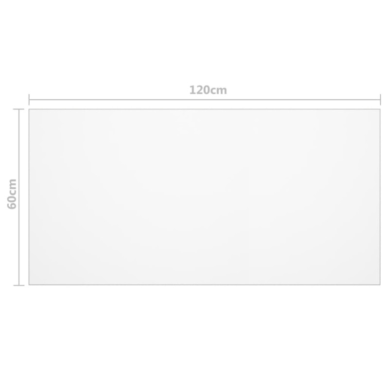Mata ochronna na stół, matowa, 120x60 cm, 2 mm, PVC