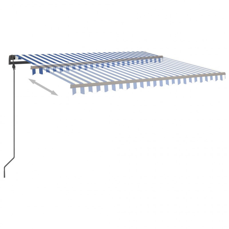 Automatycznie zwijana markiza ze słupkami, 4,5x3,5 m