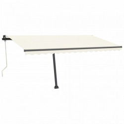 Automatycznie zwijana markiza, LED i czujnik wiatru, 450x350 cm