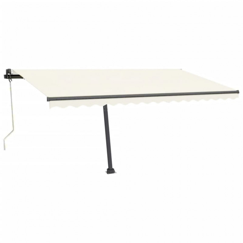 Automatycznie zwijana markiza, LED i czujnik wiatru, 450x350 cm