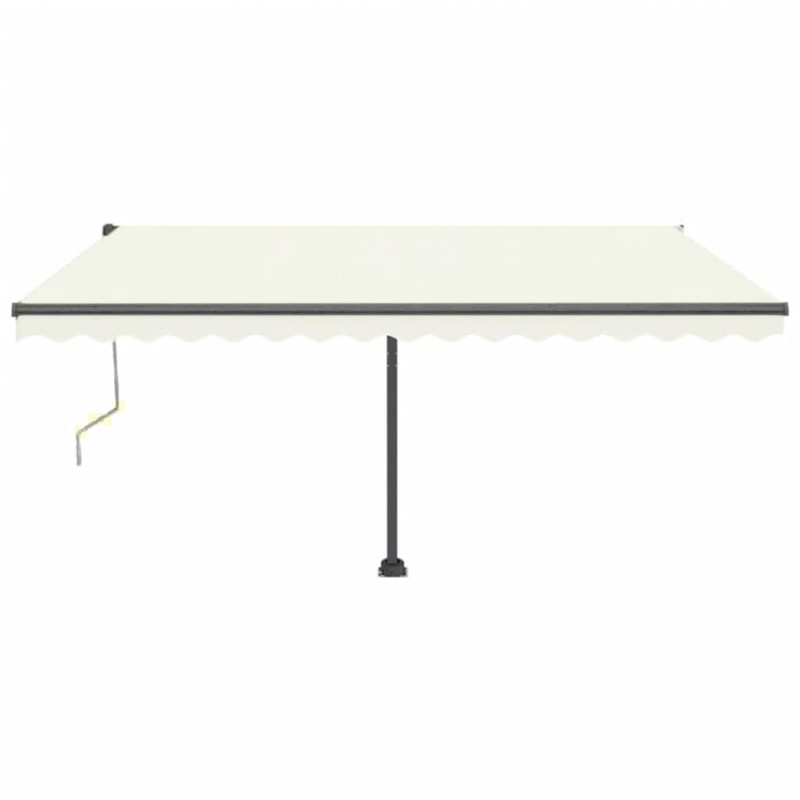 Automatycznie zwijana markiza, LED i czujnik wiatru, 450x350 cm