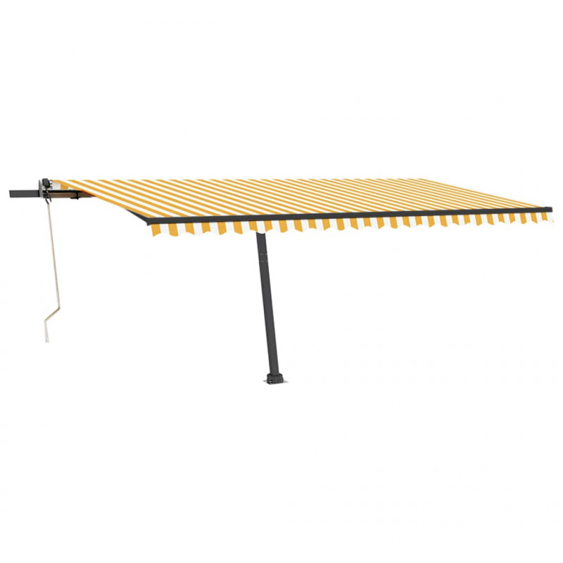 Automatycznie zwijana markiza, LED i czujnik wiatru, 500x350 cm