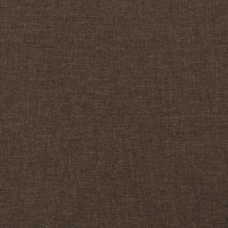 Łóżko kontynentalne z materacem, ciemnobrązowe, 120x190 cm