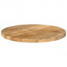 Blat stołu, Ø 40x2,5 cm, okrągły, surowe drewno mango