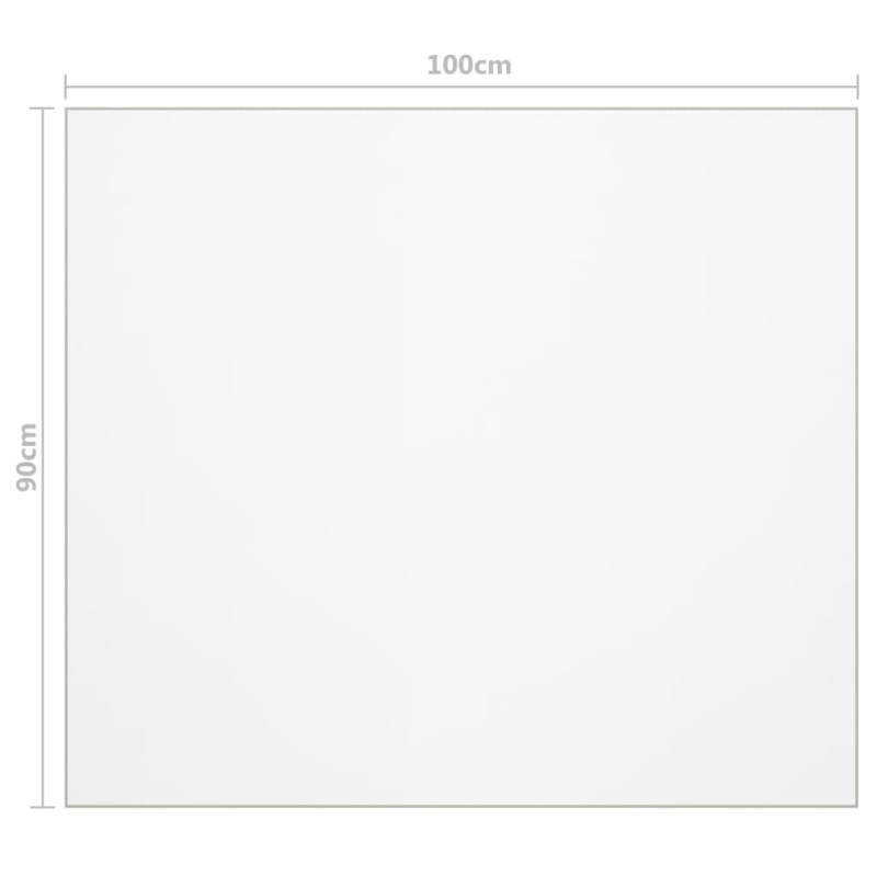 Mata ochronna na stół, matowa, 100x90 cm, 2 mm, PVC