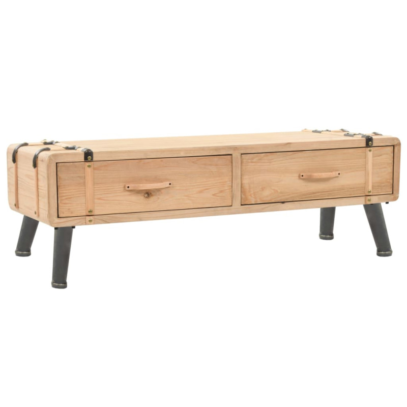 Szafka pod telewizor, lite drewno jodłowe, 120 x 33 x 35 cm