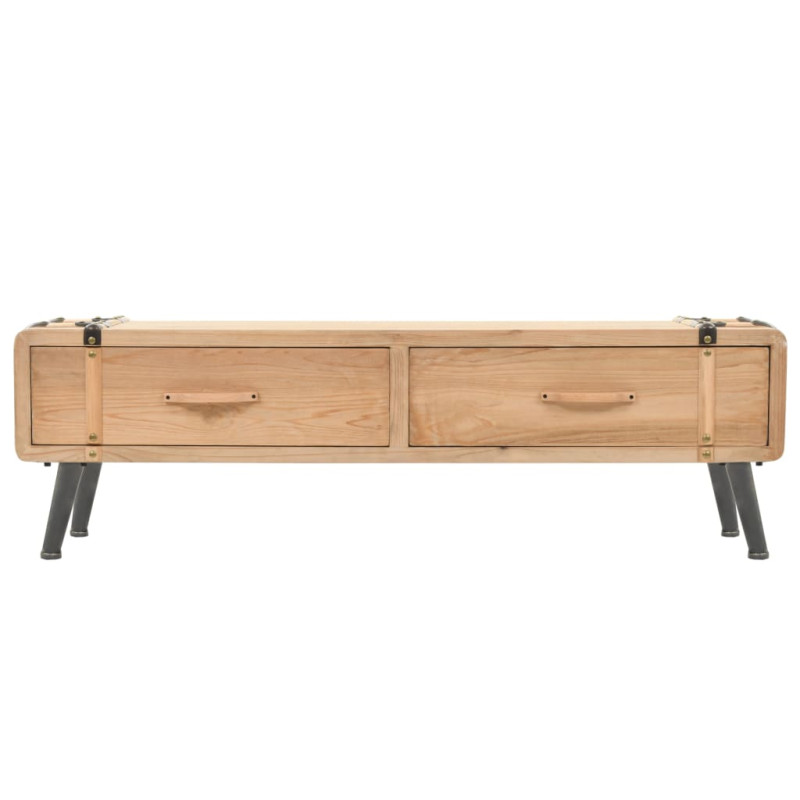 Szafka pod telewizor, lite drewno jodłowe, 120 x 33 x 35 cm