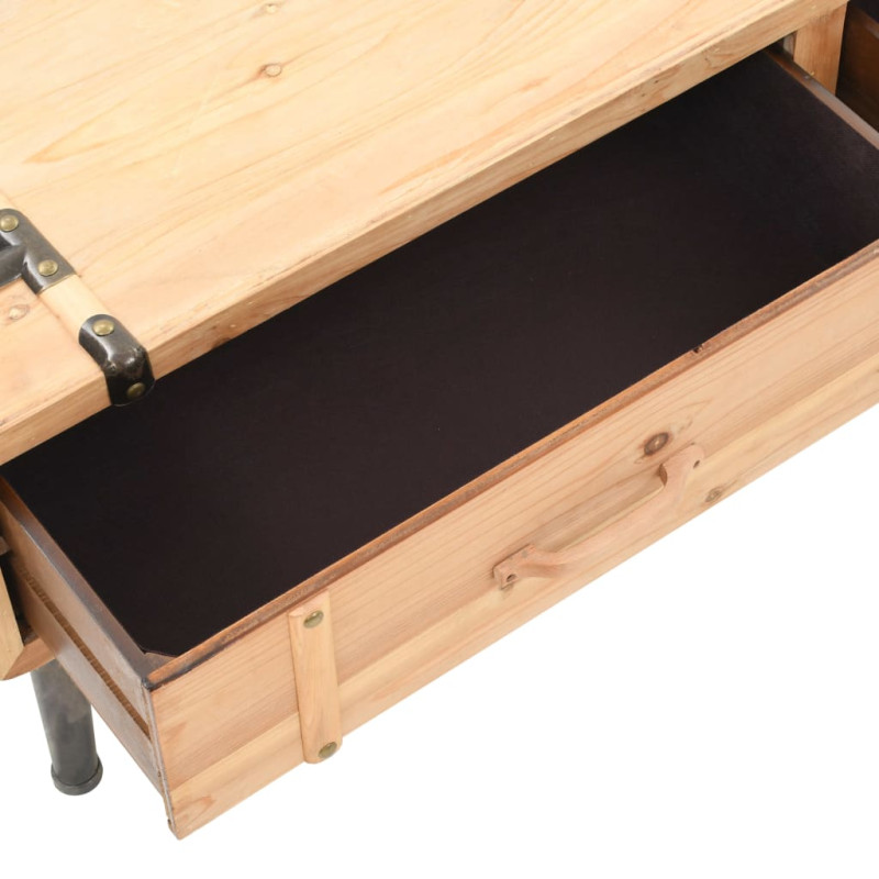 Szafka pod telewizor, lite drewno jodłowe, 120 x 33 x 35 cm