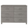 Szafka HAMAR, jasnoszara, 113x40x80 cm, lite drewno sosnowe