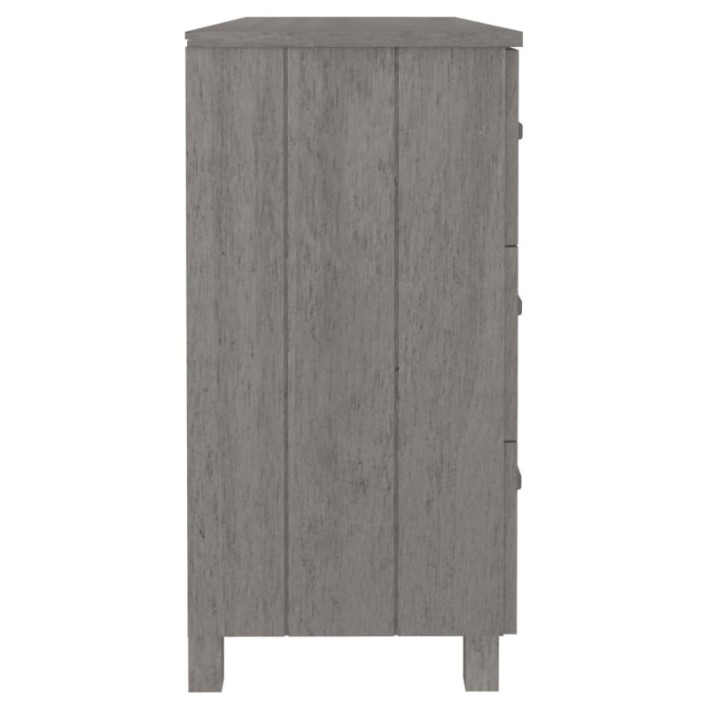 Szafka HAMAR, jasnoszara, 113x40x80 cm, lite drewno sosnowe