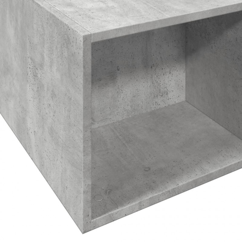 Rama łóżka, szarość betonu, 180x200 cm, materiał drewnopochodny