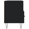 Szafka pod TV, czarna, 102x36x50 cm, materiał drewnopochodny