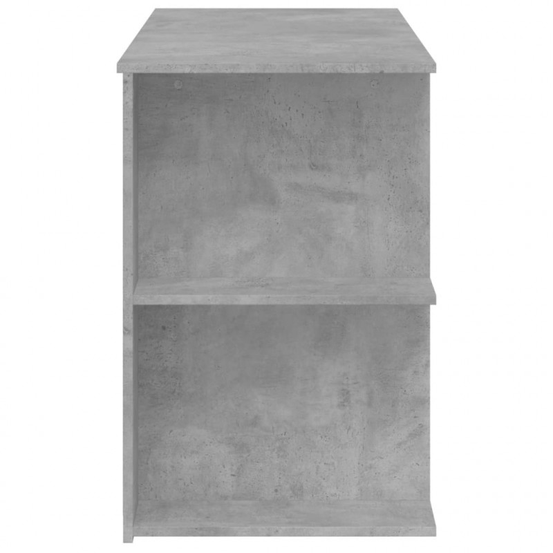 Biurko, szarość betonu, 140x50x75 cm, materiał drewnopochodny