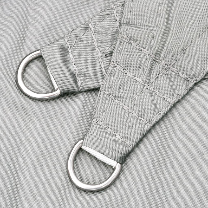 Żagiel przeciwsłoneczny, jasnoszary, 4,5x4,5 m, 100% poliester