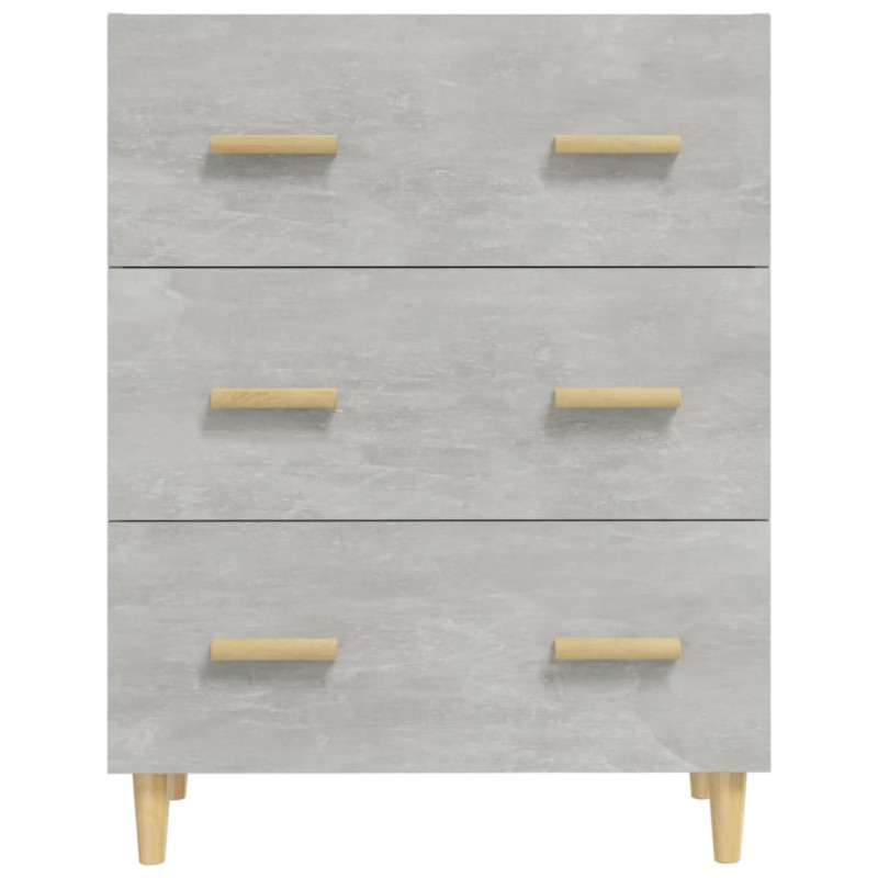 Komoda, szarość betonu, 70x34x90 cm, materiał drewnopochodny