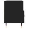 Szafka pod TV, czarna, 80x36x50 cm, materiał drewnopochodny