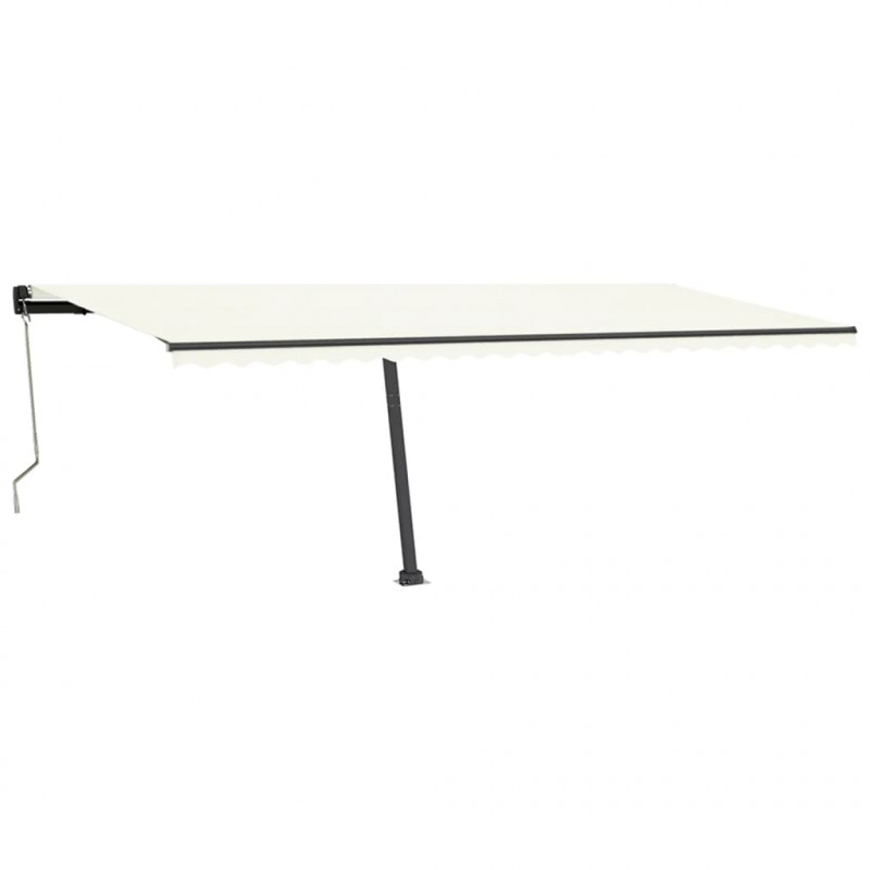 Automatycznie zwijana markiza, LED i czujnik wiatru, 600x350 cm