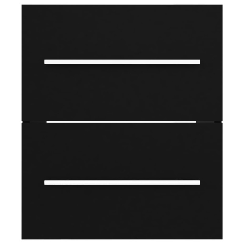 Szafka pod umywalkę, czarna, 41x38,5x48 cm