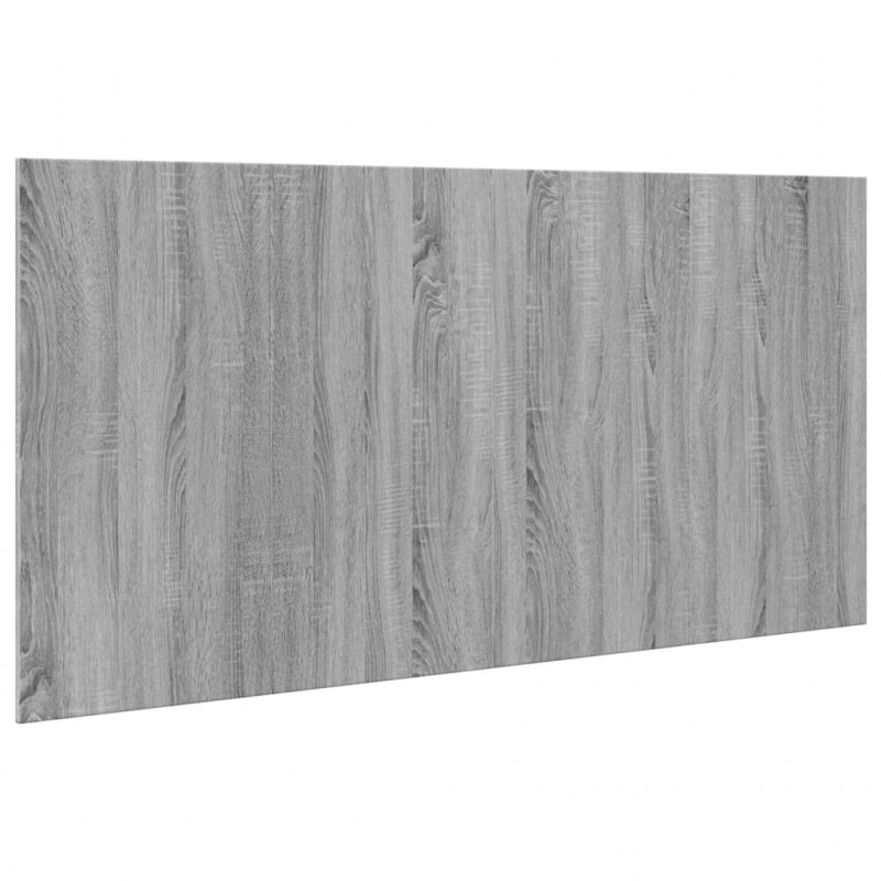 Wezgłowie łóżka z szafkami, szary dąb sonoma, 160 cm