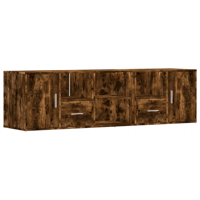 Szafka narożna, przydymiony dąb, 160x40x45 cm