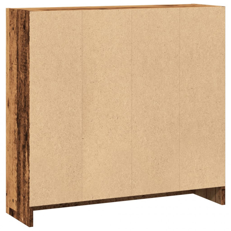 Regał, stare drewno, 80x24x76 cm, materiał drewnopochodny
