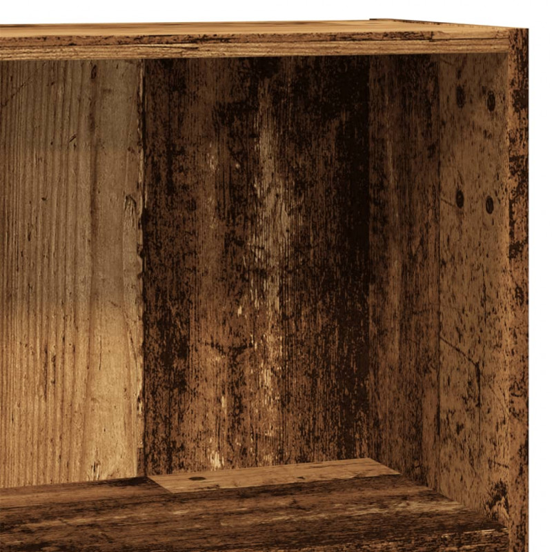 Regał, stare drewno, 80x24x76 cm, materiał drewnopochodny
