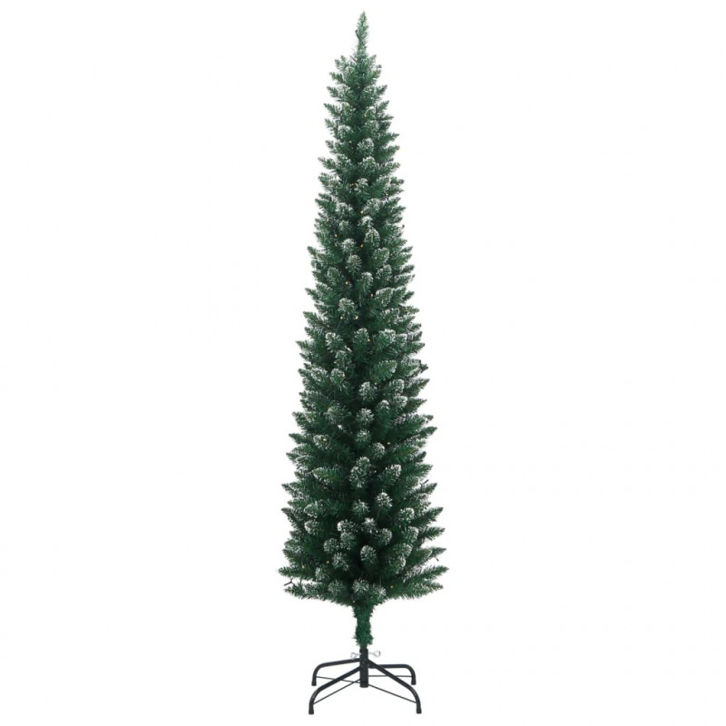 Sztuczna, smukła choinka, 300 lampek LED, 180 cm