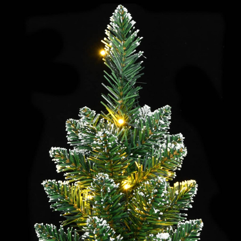 Sztuczna, smukła choinka, 300 lampek LED, 180 cm