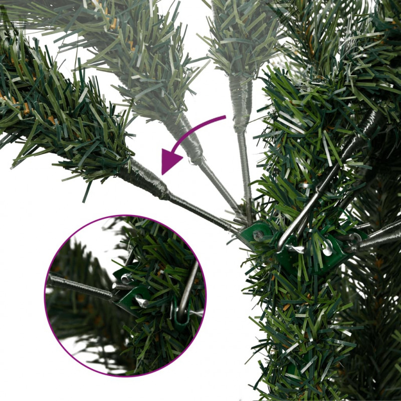 Sztuczna, smukła choinka, 300 lampek LED, 240 cm