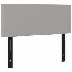 Wezgłowie do łóżka, jasnoszare, 100x5x78/88 cm, tkanina