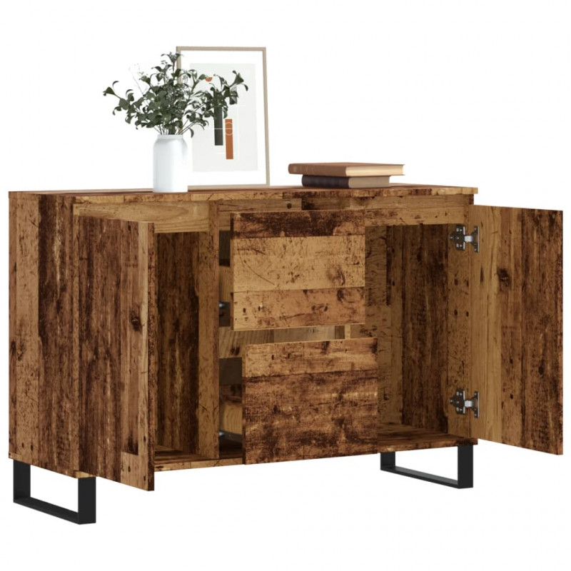Szafka, stare drewno, 104x35x70 cm, materiał drewnopochodny