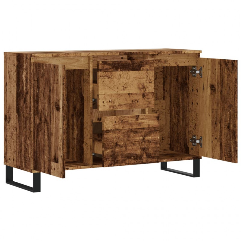 Szafka, stare drewno, 104x35x70 cm, materiał drewnopochodny