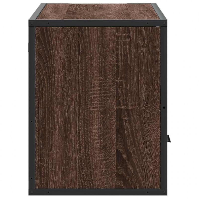 Szafka pod telewizor, brązowy dąb, 80x31x39,5 cm