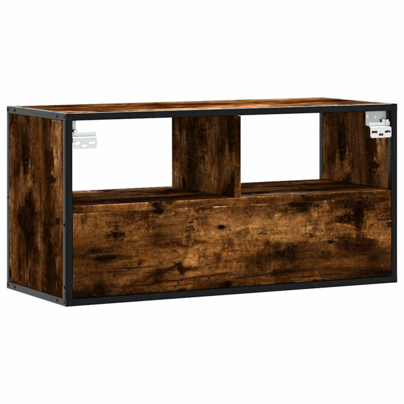 Szafka pod telewizor, przydymiony dąb, 80x31x39,5 cm