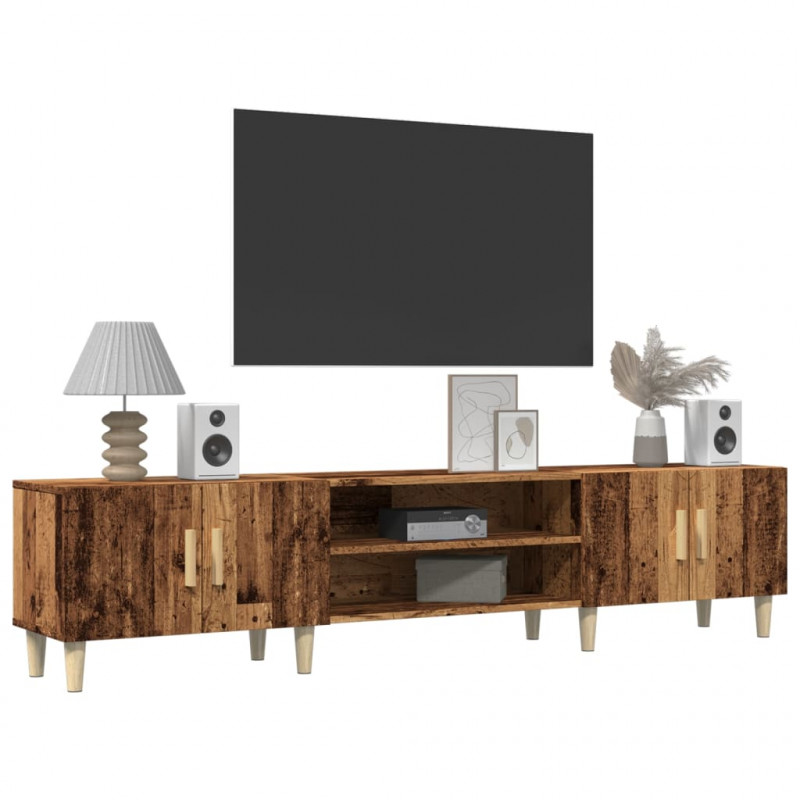 Szafka TV, stare drewno, 180x31,5x40cm, materiał drewnopochodny