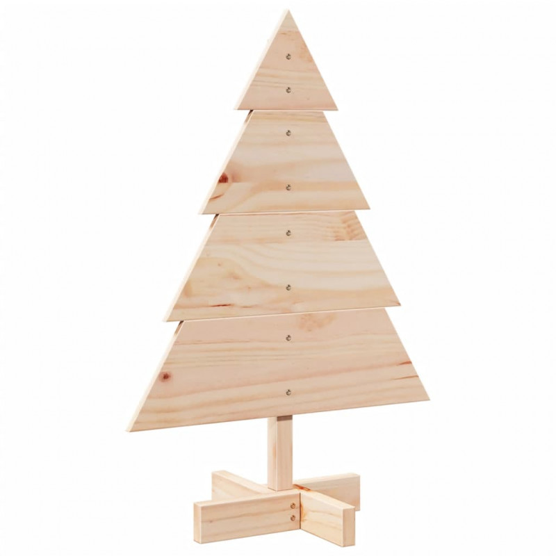 Drewniana choinka do udekorowania, 70 cm, lite drewno sosnowe