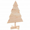 Drewniana choinka do udekorowania, 70 cm, lite drewno sosnowe