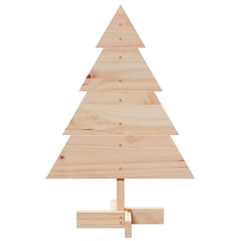 Drewniana choinka do udekorowania, 70 cm, lite drewno sosnowe