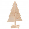 Drewniana choinka do udekorowania, 70 cm, lite drewno sosnowe