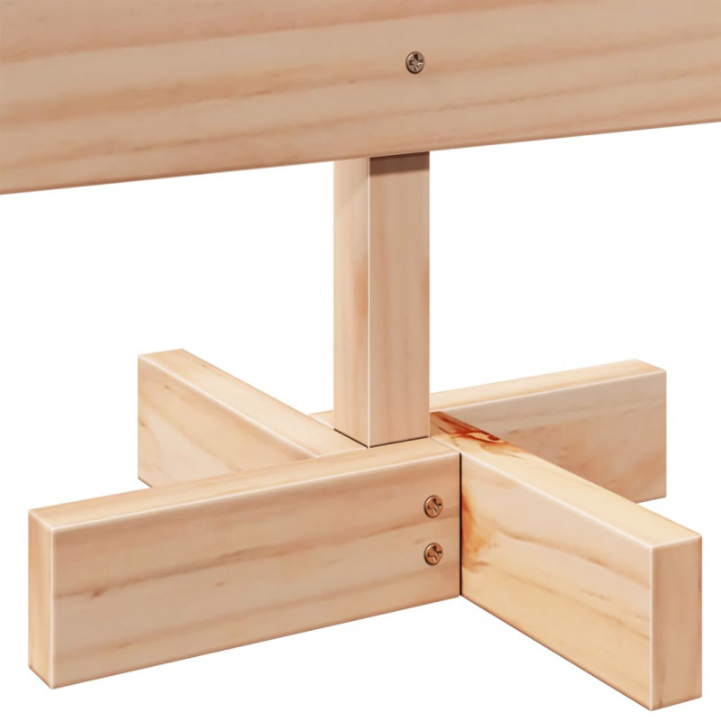 Drewniana choinka do udekorowania, 70 cm, lite drewno sosnowe