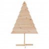 Drewniana choinka do udekorowania, 150 cm, lite drewno sosnowe
